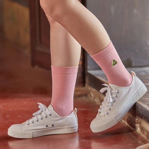 木森好襪 Musen SOCKS 刺繡襪-燒肉粽Zongzi 長襪|中筒襪|男女同款