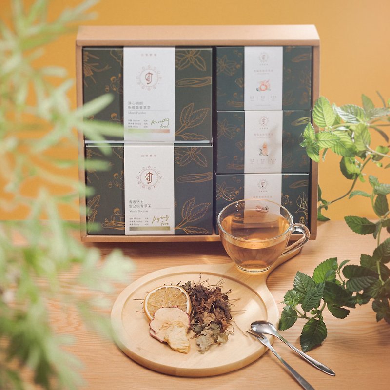 【Health and Body Replenishing】Relaxing Fragrance Gift Box - Tea - Fresh Ingredients Multicolor
