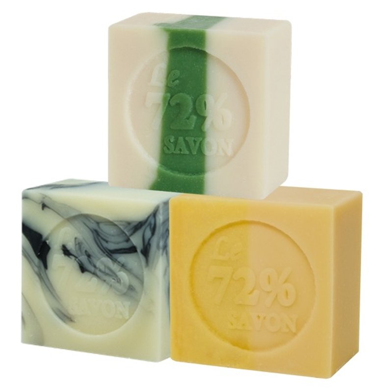 Oriental Treatment Heart Journey - 72% Marseille soap three-piece set - Soap - Other Materials Multicolor