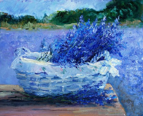 現代アートの「ラベンダー畑」（3D painting） 現代アートの「ラベンダー畑」（3D painting） 現代アートの