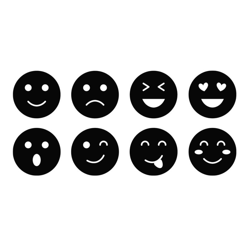 Emoji svg, emojis svg, emoji pdf, emojis pdf, emoji template, emoji cut file - 圖文模板設計 - 其他材質 