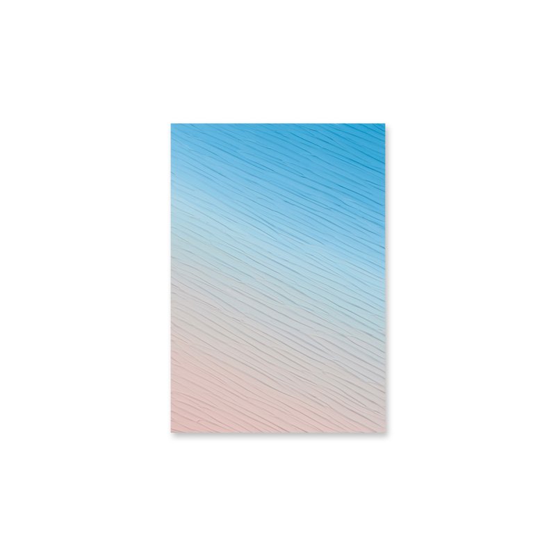 【抽象绘画】夕阳画/壓克力畫/日本插畫/日本製/室內藝術/当代艺 - 插畫/繪畫/寫字 - 壓克力 藍色