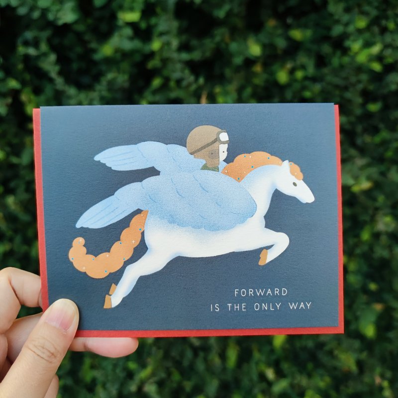 Forward is the only way - Greeting Card - 卡片/明信片 - 紙 