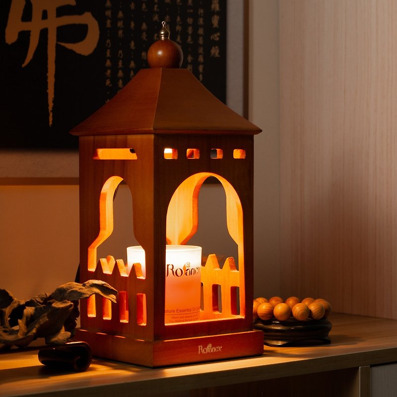 【Rofancy】Chinese style lamp - ancient pavilion lamp - โคมไฟ - ไม้ 
