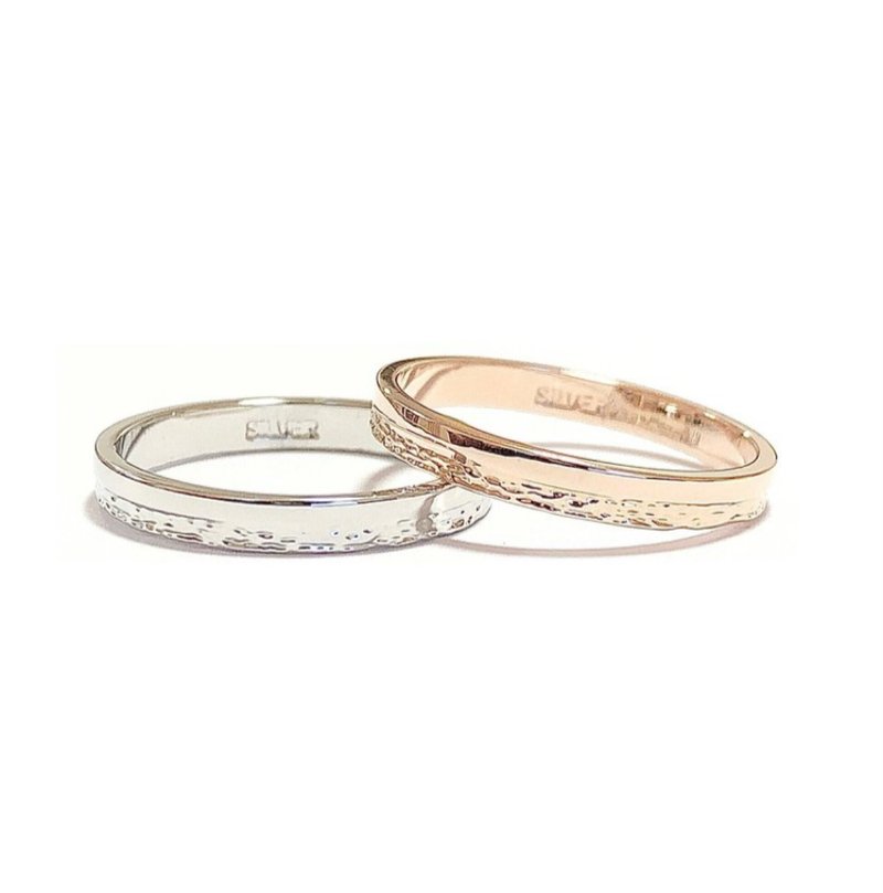 simple pair ring. - แหวนทั่วไป - โลหะ สีเงิน