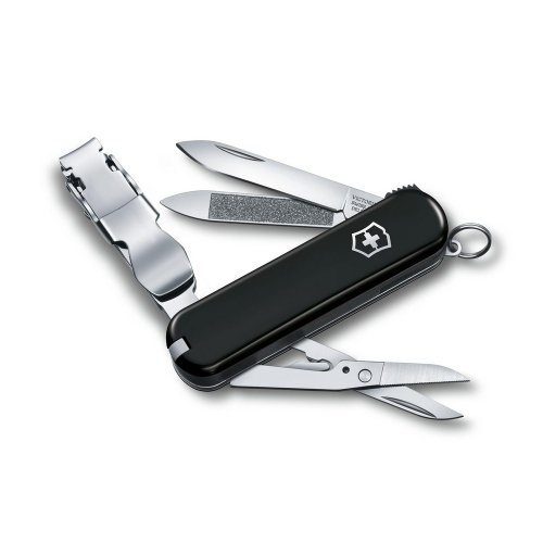 城市視角 VICTORINOX 瑞士維氏 瑞士刀 Nail Clip 580 65mm 黑 0.6463.3