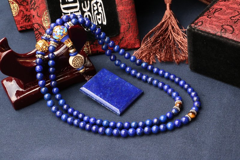 lapis bracelets beads 6mm - Bracelets - Semi-Precious Stones 
