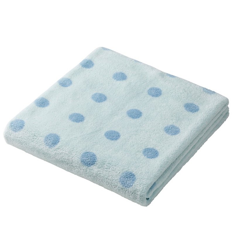 CB Japan bubble gum dot series microfiber 3 times absorbent towel little blue - Other - Polyester Blue