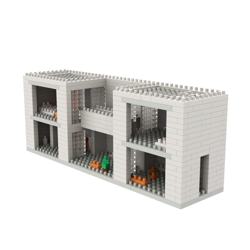 Archbrick 住吉的長屋微積木 (安藤忠雄) - 公仔/玩偶 - 塑膠 多色