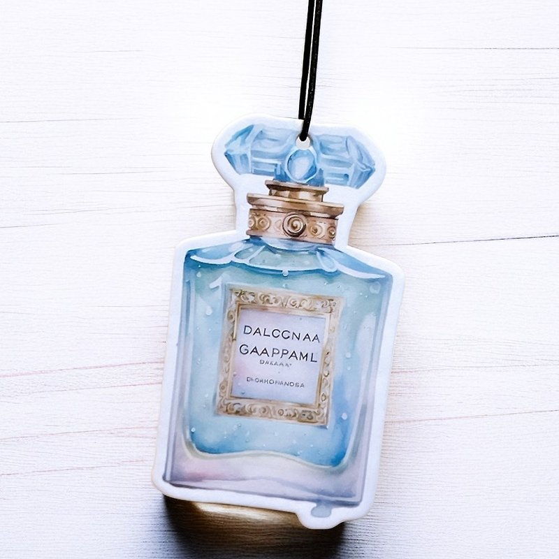 Premium Perfume Shaped Fragrance Card -Freesia - Fragrances - Paper Blue