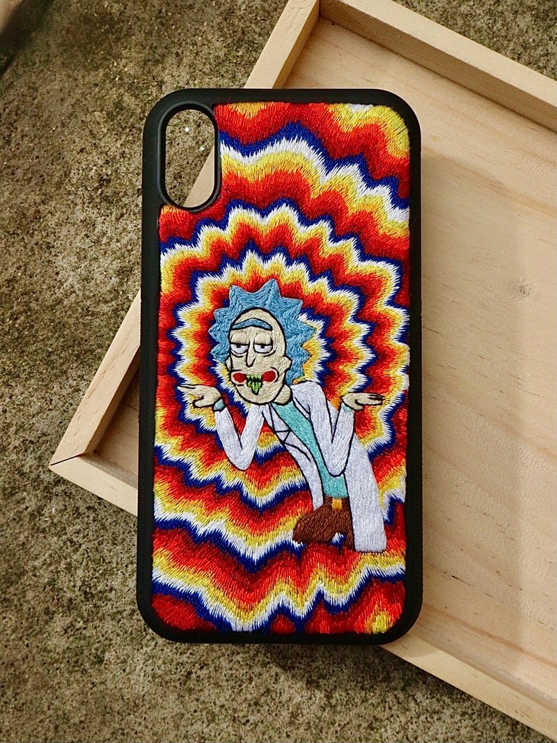 Psychedelic Rick (Rick and Morty) - 手機殼/手機套 - 繡線 多色