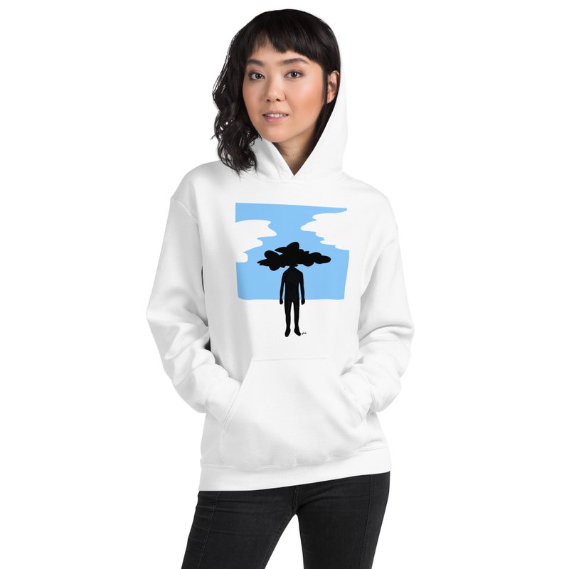 Head in the Clouds Hoodie - Unisex Hoodies & T-Shirts - Cotton & Hemp White