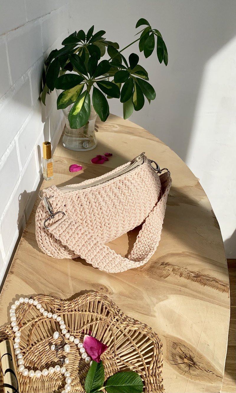編織說明書電子檔 Crochet baguette bag Shoulder bag with chain Pattern Tutorial PDF Video - 手工藝教學/工具書 - 其他材質 