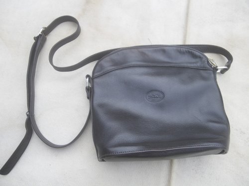 Longchamp Vintage Dark Brown Leather Bag - Shop At Granny's Messenger Bags  & Sling Bags - Pinkoi