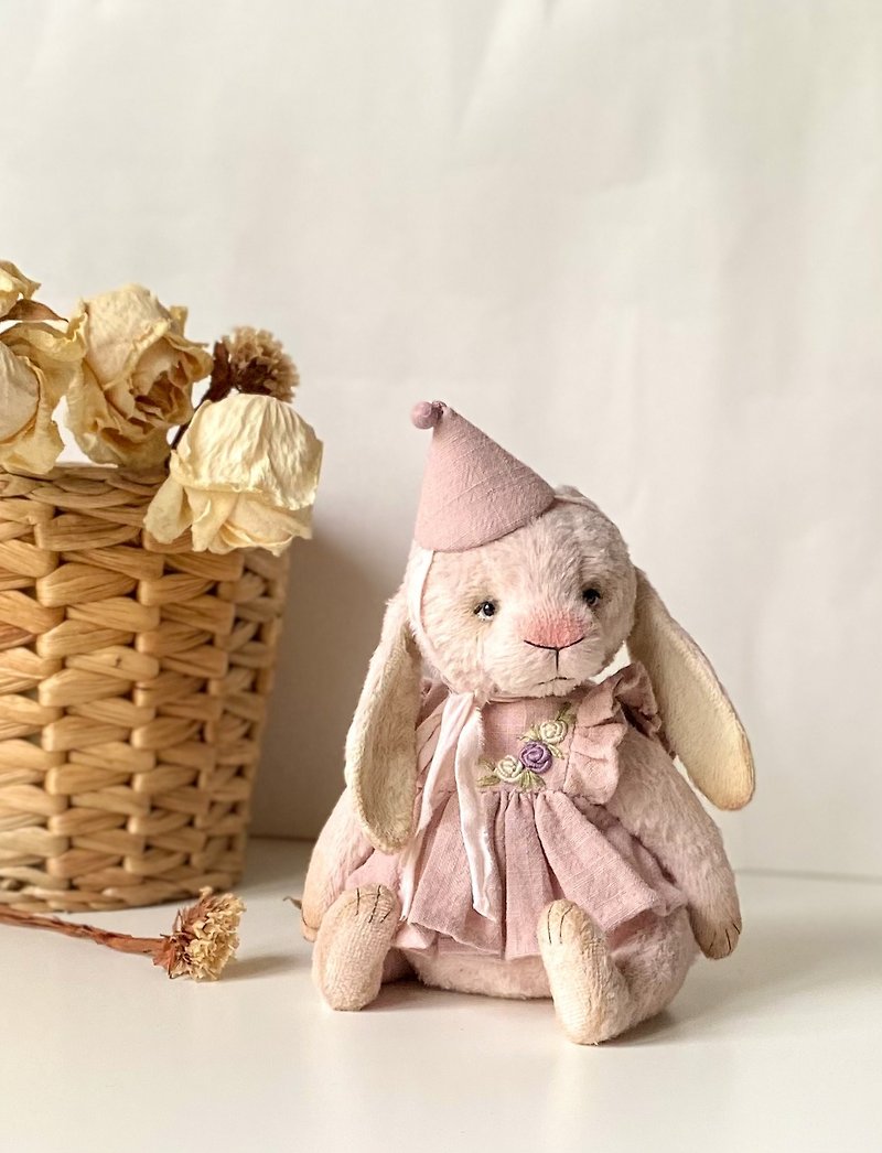 Teddy bunny - Stuffed Dolls & Figurines - Other Materials Pink