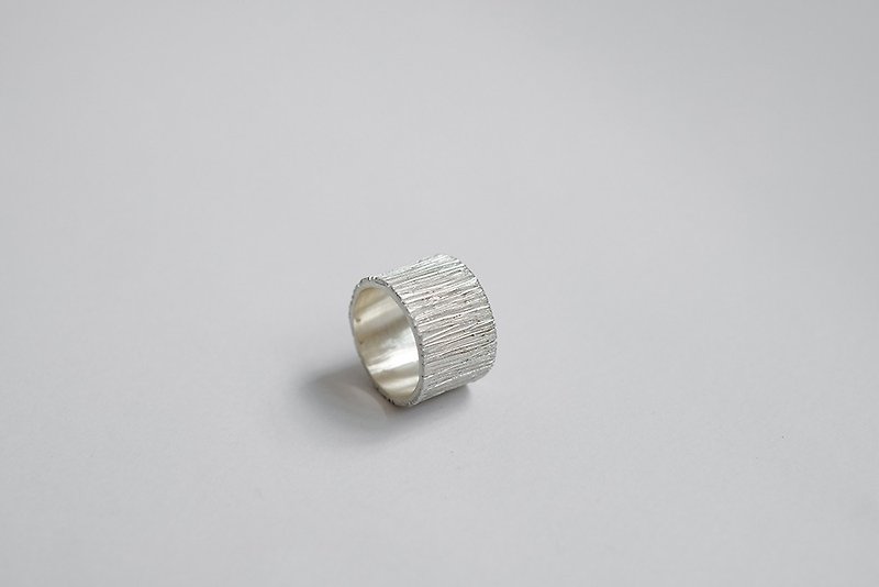 Linear Irregular Ring - 戒指 - 銀 銀色