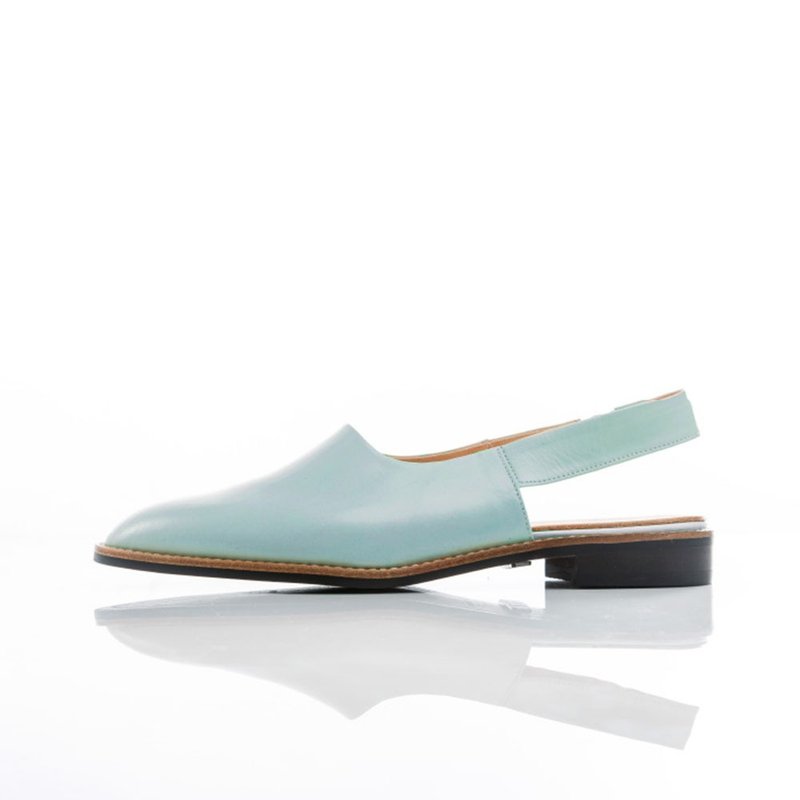 NOUR sandal - Limone e Basilico - รองเท้ารัดส้น - หนังแท้ สีน้ำเงิน