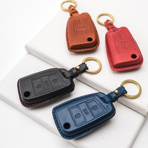 Bull Demon牛王鑰匙皮套 Volkswagen 福斯 Tiguan Tiguanr Rline GTI鑰匙皮套 智能鑰匙