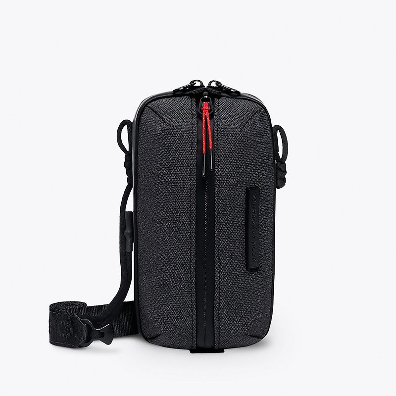 Matteo Phantom Series Crossbody Bag (Asphalt-Reflective) - กระเป๋าแมสเซนเจอร์ - วัสดุอีโค สีเงิน