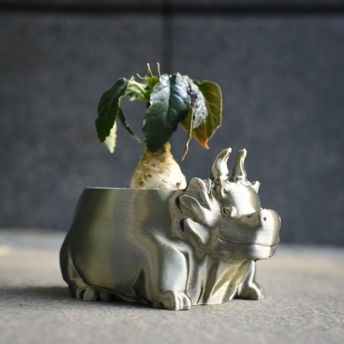 自圓其說3D設計 【小肥龍】3d盆器 塊根盆 多肉盆 3d列印 白馬城 象牙宮 盆