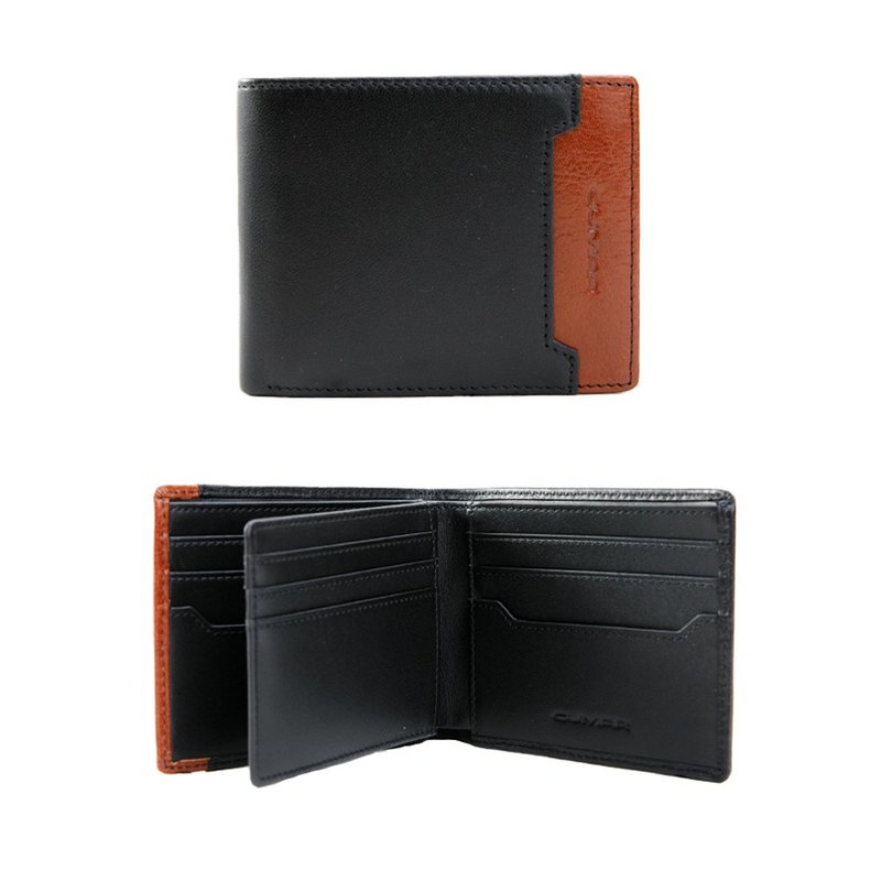 CUMAR SHEEP flip ID RFID short wallet - กระเป๋าสตางค์ - หนังแท้ หลากหลายสี