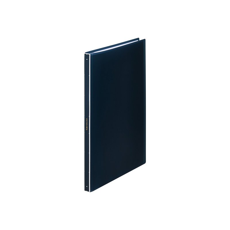 【KING JIM】HIKTAS 40 Pages Folder A4 Navy Blue - Folders & Binders - Plastic Blue