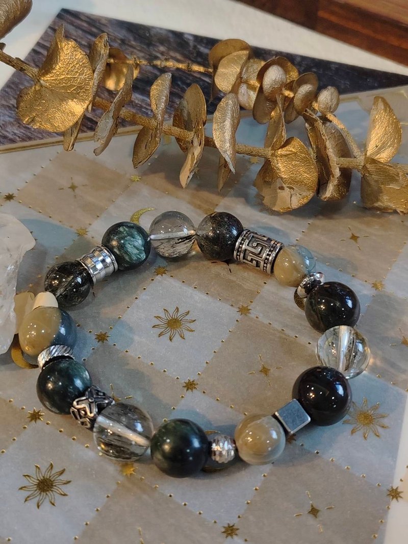 客製化水晶礦石手鏈  森之覺醒  豐盛與平衡水晶手鍊 - 手鍊/手環 - 水晶 