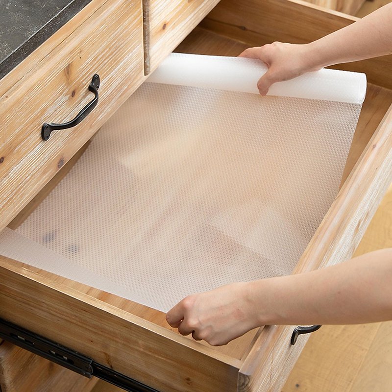 Japan Shuangshan cuttable waterproof, oil-proof and anti-slip drawer/cabinet mat-3 pieces-60x150cm-variety of options available - อื่นๆ - พลาสติก สีใส
