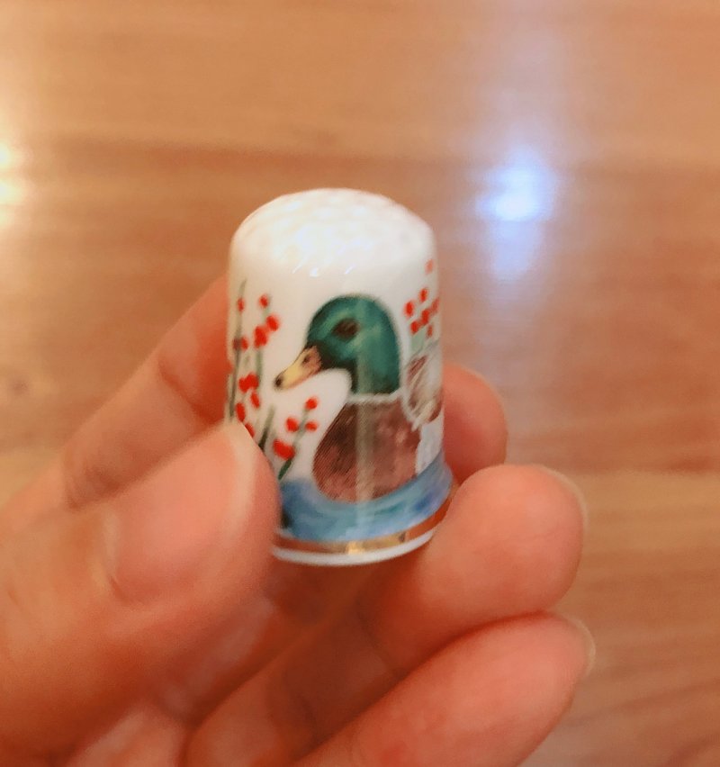 英國古董頂針收藏 鳥類系列 C款 - 擺飾/家飾品 - 瓷 