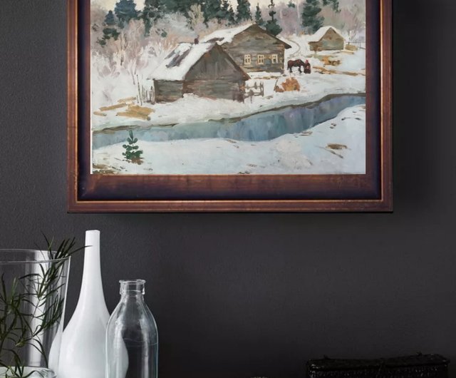 絵画 油絵 原画 北欧 樹 ゴールド アート インテリア SM ほうん