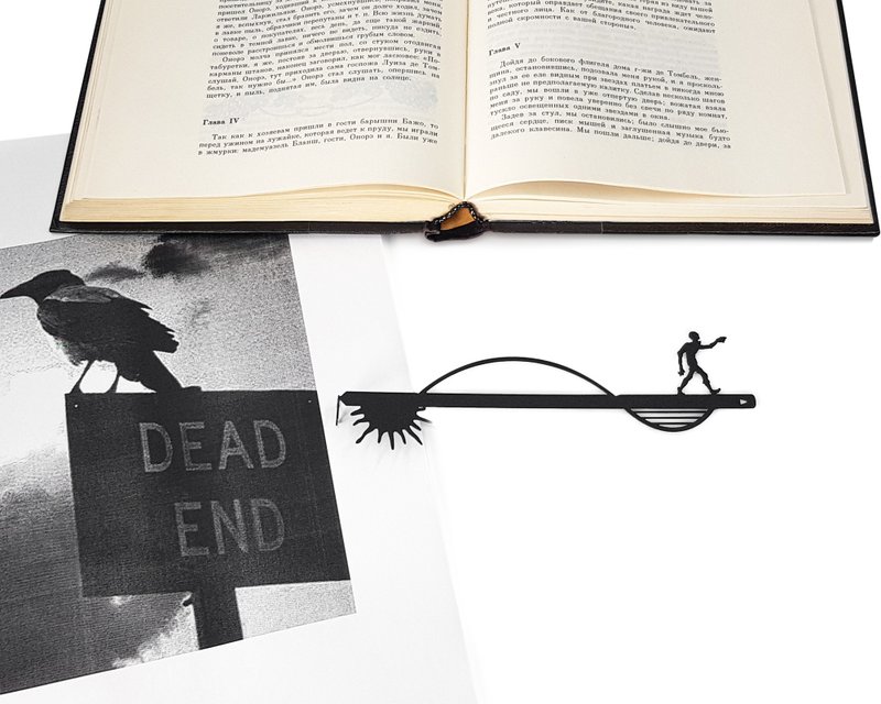 Horror Metal Bookmark When the Night Comes - 書籤 - 其他金屬 黑色