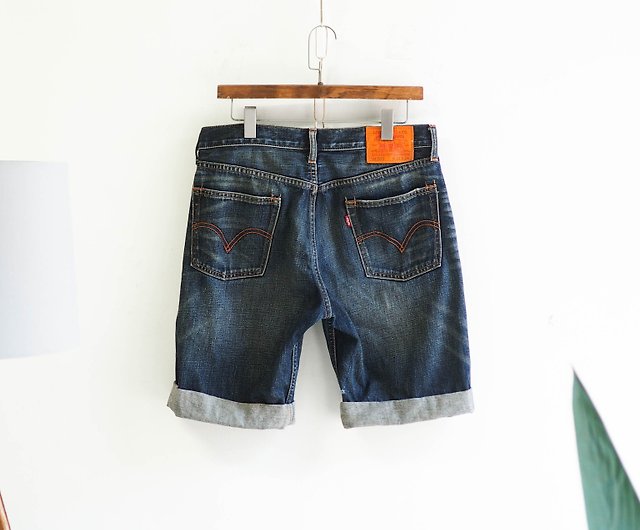 levis 503/ W32 Destroy brushed youth antique denim denim shorts 