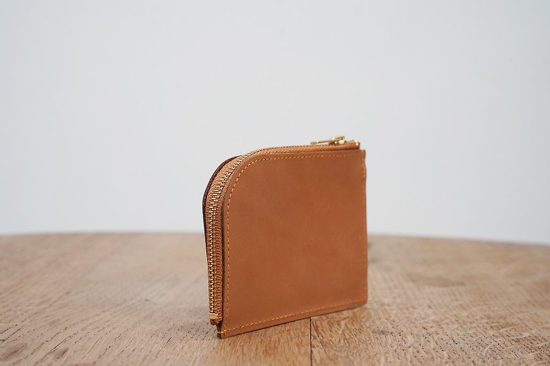 L coin purse on sale - กระเป๋าใส่เหรียญ - หนังแท้ สีนำ้ตาล