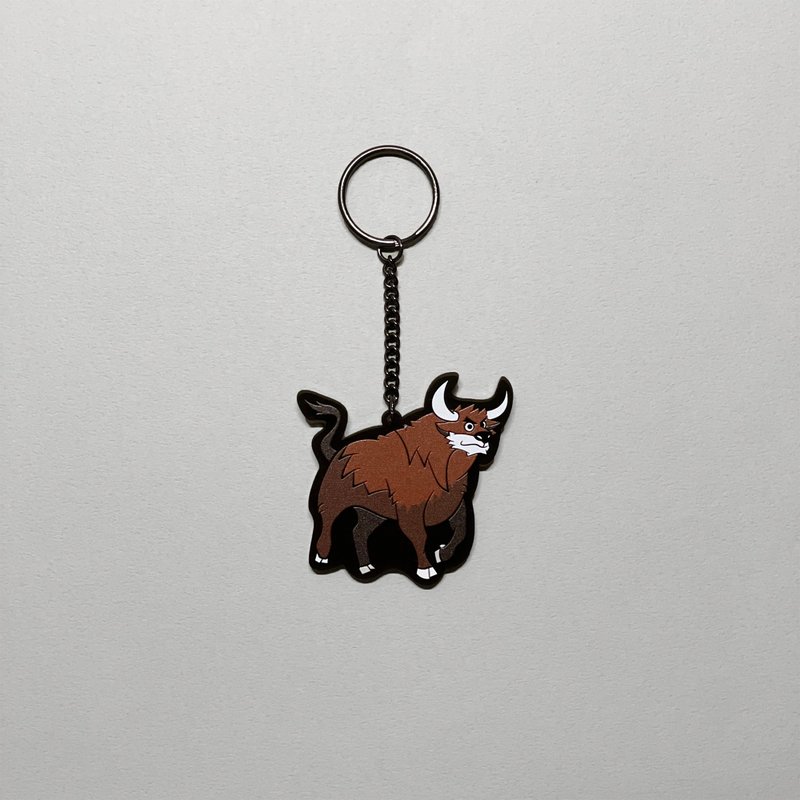 牛牛壓克力鑰匙圈 BUFFALO ACRYLIC KEYRING - 鑰匙圈/鑰匙包 - 壓克力 