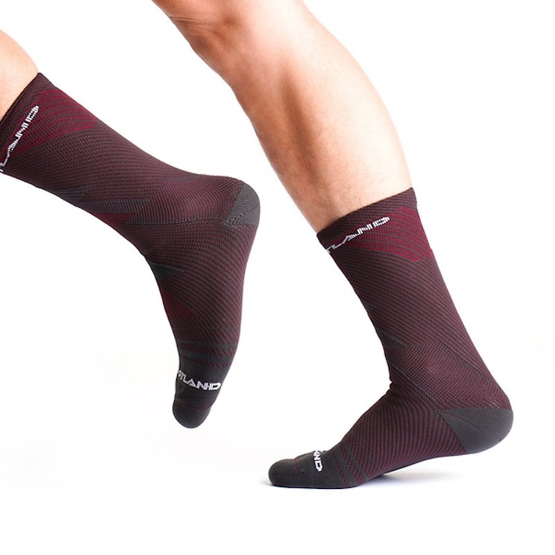 【FOOTLAND】METAPROOF Mountain Walker Waterproof Socks Crimson