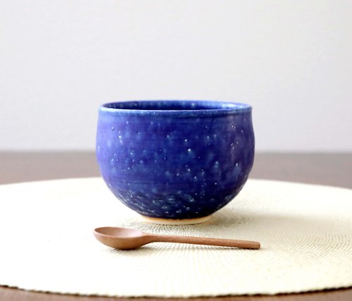 AmetsuchiKaoru Handwork & Art Studio ディープシーブルーのカフェオレボウル / お抹茶やスープなどにも
