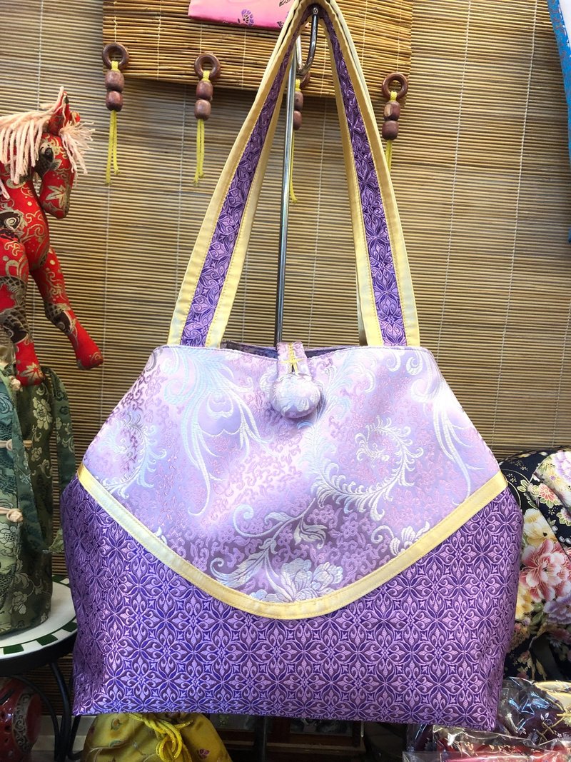 復古風學士服造型設計師款肩背包 - 側背包/斜背包 - 絲．絹 多色