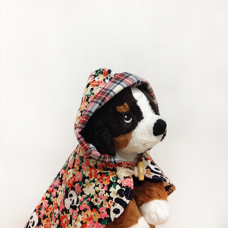 Pet clothes small flowers with panda cape "spot clear" - Clothing & Accessories - Paper Multicolor