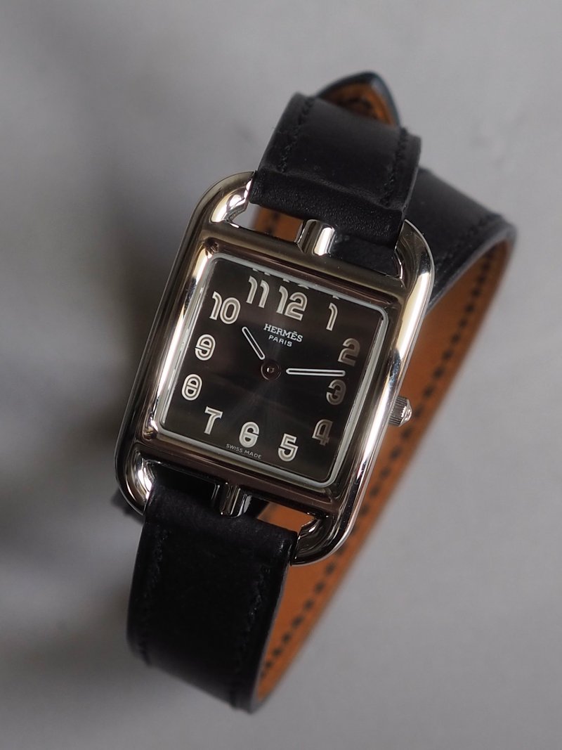 HERMÈS Cape Cod Double Tour Watch エルメス ケープコッド ドゥブルトゥール ウォッチ ヴィンテージ - 女錶 - 不鏽鋼 銀色