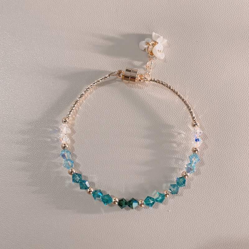 SWAROVSKI 漸變湖之淚手鏈 - 手鍊/手環 - 水晶 綠色