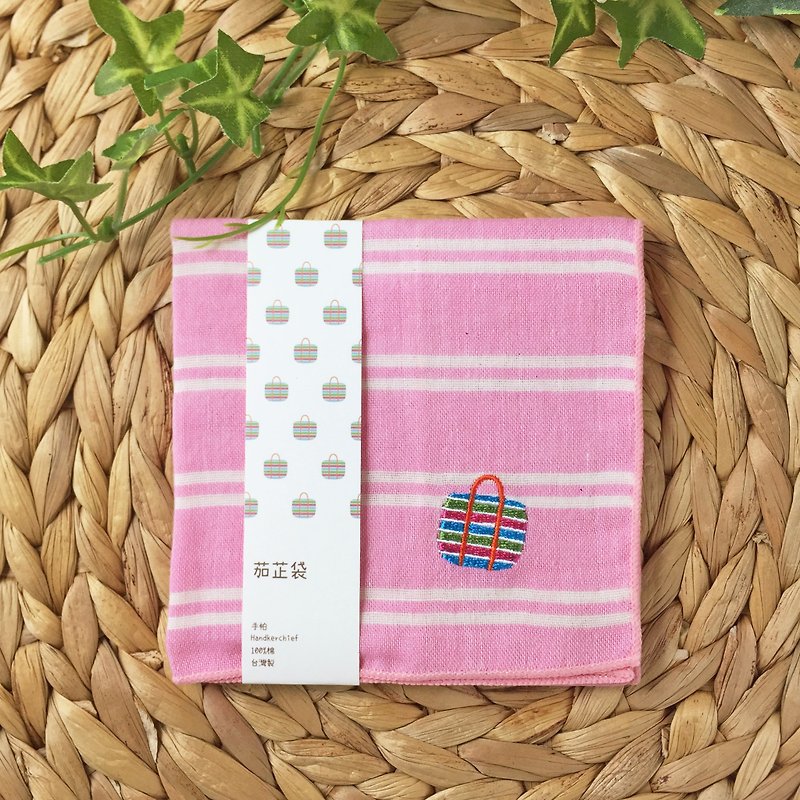 Naji little things. Taiwan Embroidered Handkerchief Small Square Scarf-Qizhi Bag