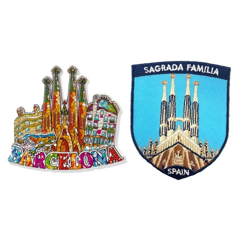 巴塞隆納高第聖家堂 Sagrada Família3D立體磁鐵+西班牙 聖家堂2 - 磁鐵 - 橡膠 多色