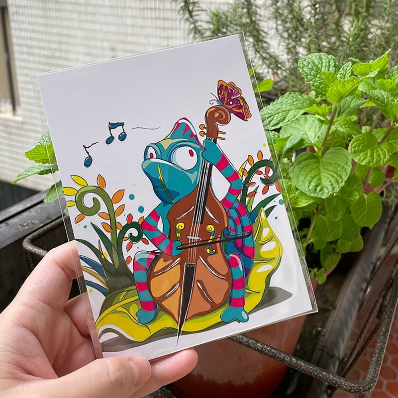 變色龍 Chameleon  明信片 - 卡片/明信片 - 紙 多色