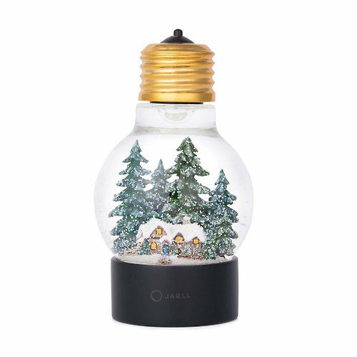 JARLL 讚爾藝術 燈泡系列-溫馨小屋 水晶球擺飾 情人節生日聖誕交換禮物燈光療癒