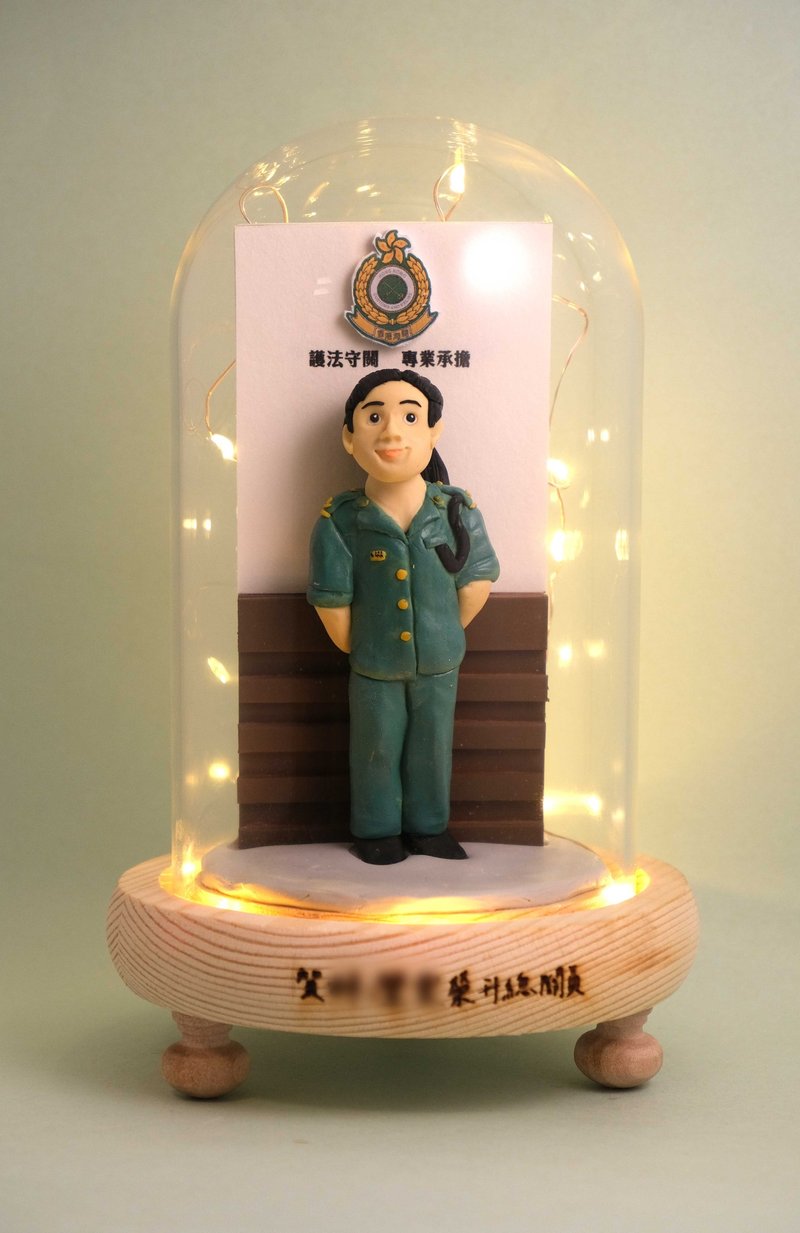 榮休記念小禮品,可客製名字.提供相片客製人物造型(政府機構) - 擺飾/家飾品 - 黏土 