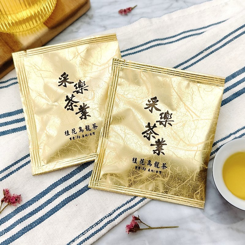 [Caile Tea Industry] Osmanthus Oolong Tea - Triangular three-dimensional tea bag Osmanthus Oolong Tea - Tea - Other Materials Gold