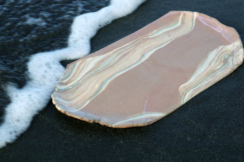 Marine longboard - Plates & Trays - Pottery Multicolor