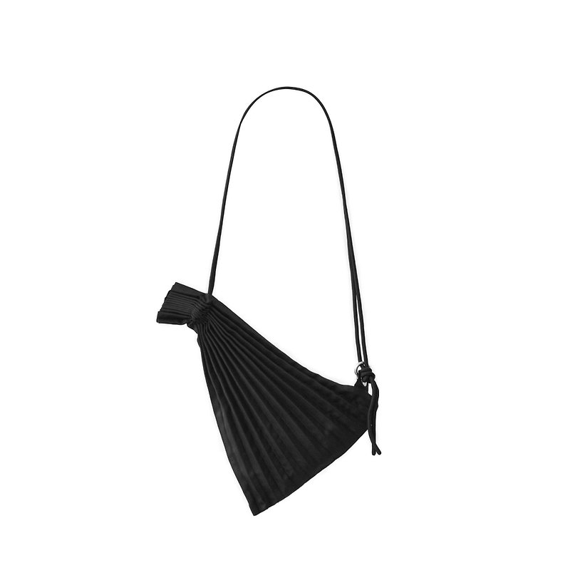 Errorism * Mini Pleated Draw(s)tring Bag - Messenger Bags & Sling Bags - Waterproof Material Black