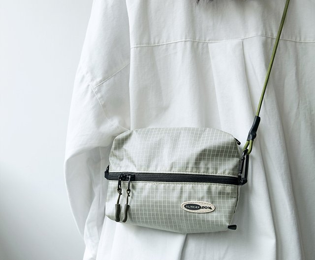 OLD STUSSY 00's ショルダーバッグ グレー チェック柄 Stussy チェック