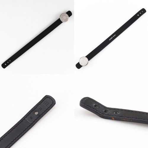 【匿名配送】HERME'S セリエ ルーピングブレスレット❤︎ HERMES（エルメス） セリエ ルーピング □I ブレスレット レザー 黒